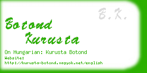 botond kurusta business card